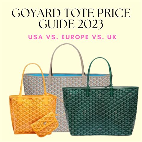 goyard tote images|goyard 233 bag price 2022.